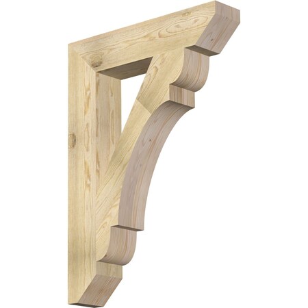 Ekena Millwork Olympic Slat Rough Sawn Bracket, Douglas Fir, 6"W x 30"D x 42"H BKT06X30X42OLY06RDF
